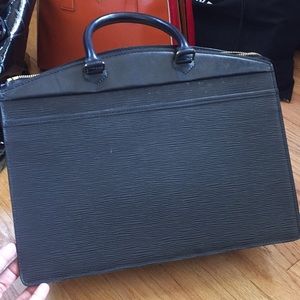 Louis Vuitton Black Epi Rivera hard to find auth